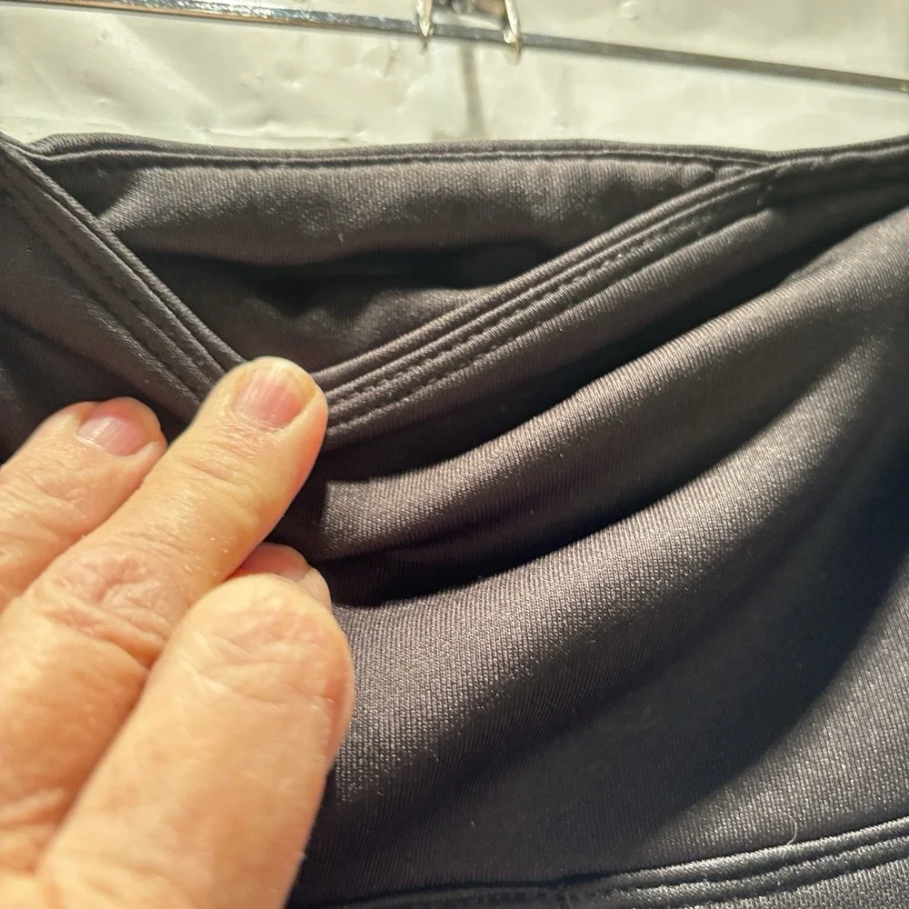 Climateright‎ Cuddle Duds XS Women's Leggings Black Back Waist Pocket